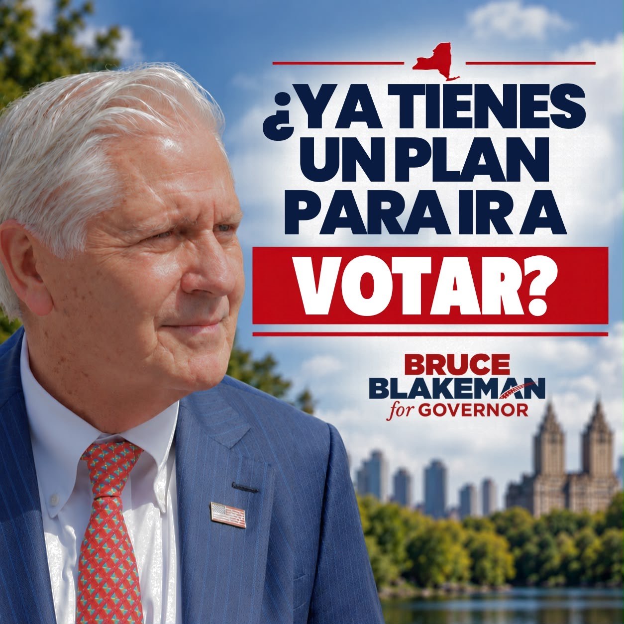 Bruce Blakeman for Governor - ¿Ya tienes un plan para ir a votar?
